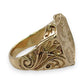 NZGD | 9ct Gold Crested Lion Signet Ring Size V