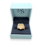 NZGD | 9ct Gold Crested Lion Signet Ring Size V