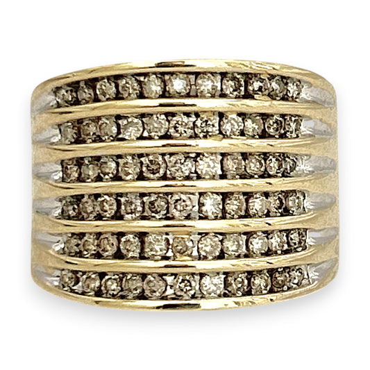 NZGD | 9ct Gold Urban Luxe Diamond Band Valuation $3,600