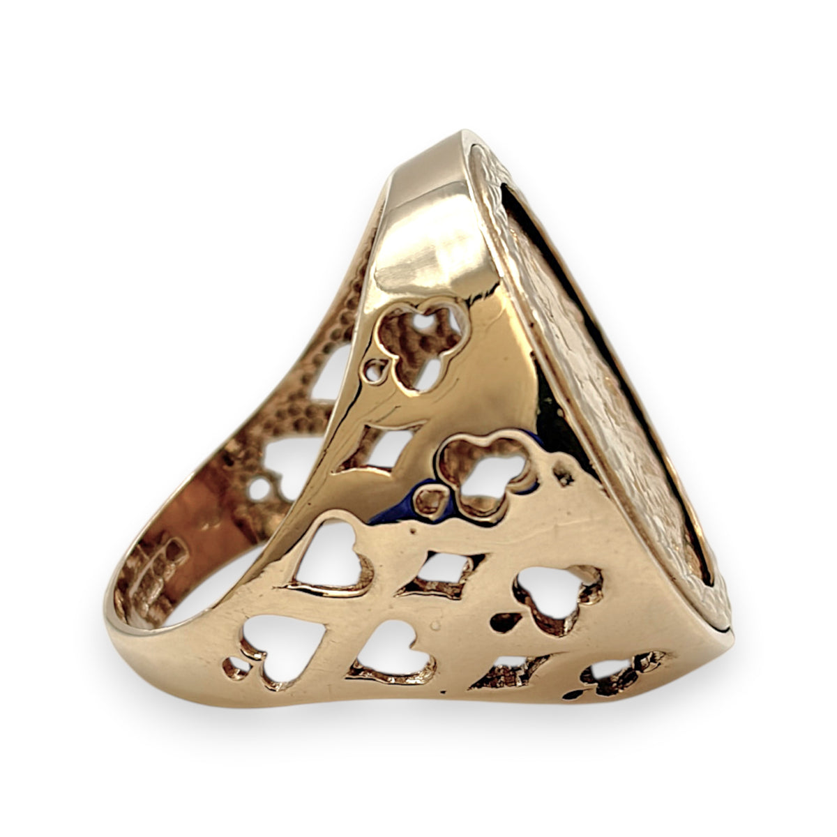 NZGD | 22ct 1911 Full Sovereign in 9ct Gold Majestic Heritage Ring Size S