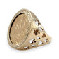 NZGD | 22ct 1911 Full Sovereign in 9ct Gold Majestic Heritage Ring Size S