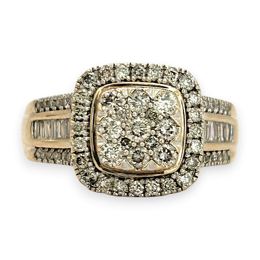NZGD | 9ct Gold Auric Halo Royale Ring Valuation $6,650