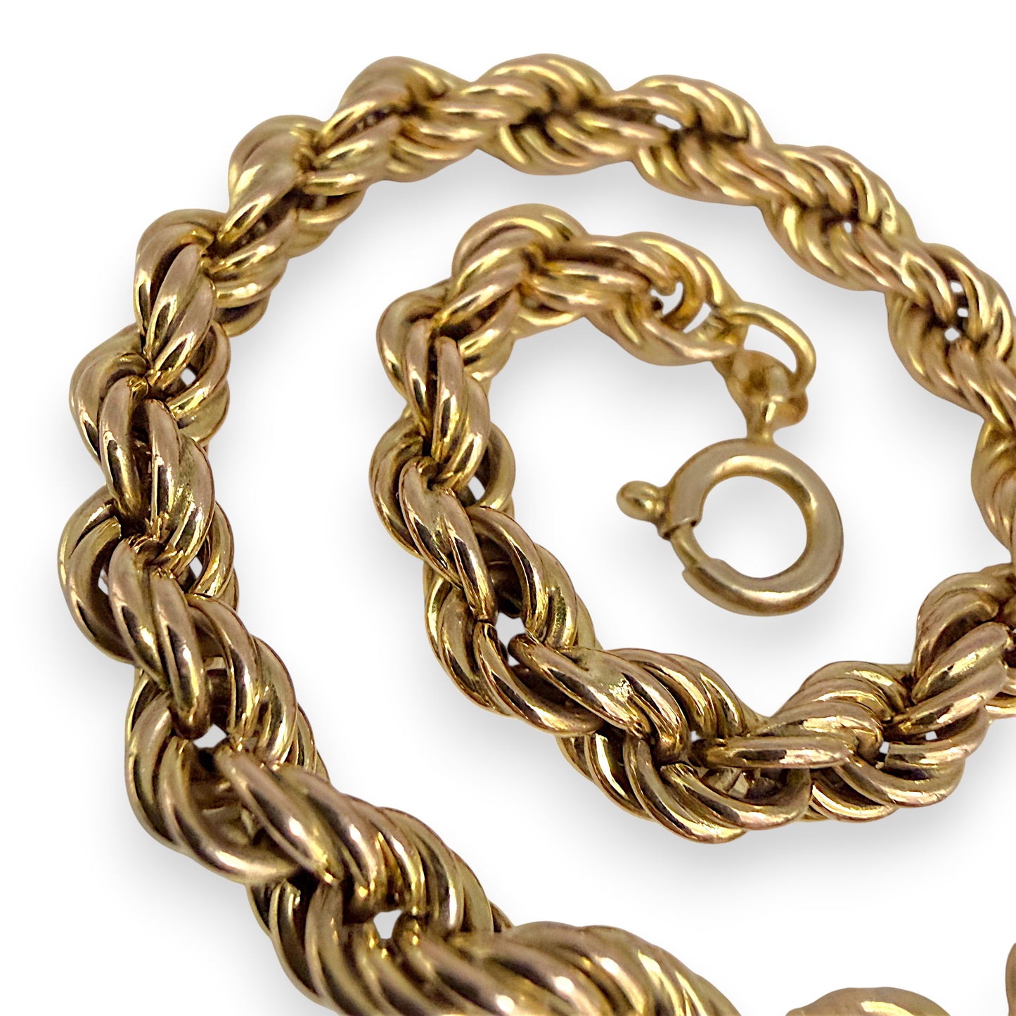 NZGD | 9ct Gold Classic Rope Grace Bracelet 19cm