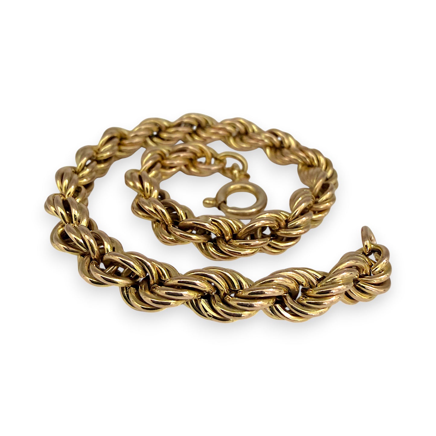 NZGD | 9ct Gold Classic Rope Grace Bracelet 19cm