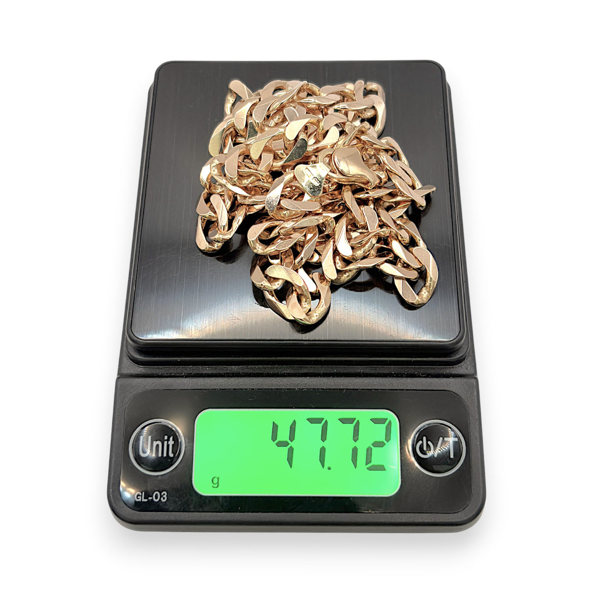 NZGD | 9ct Gold UNOAERRE Italian Curb Chain 56cm
