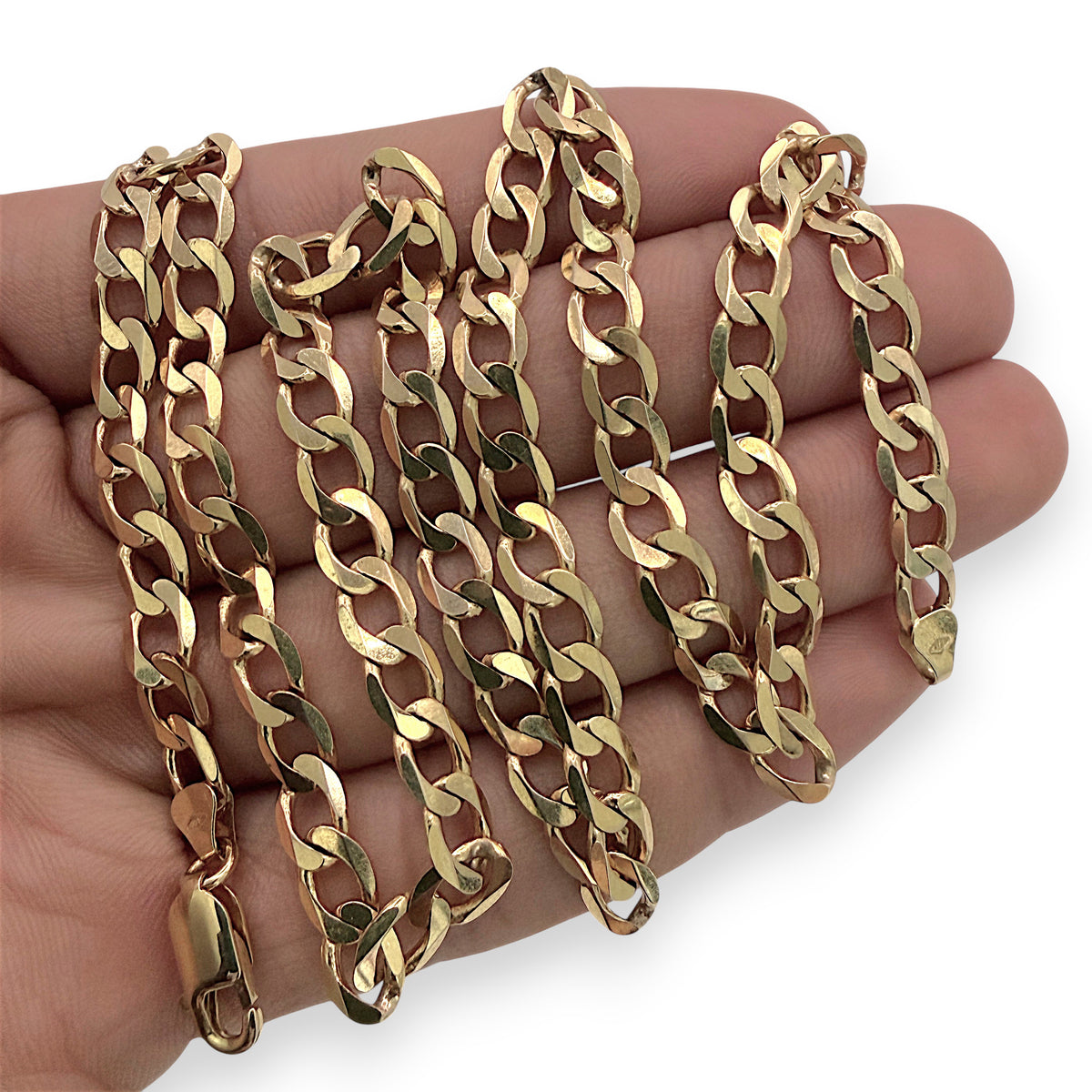 NZGD | 9ct Gold UNOAERRE Italian Prestige Curb Chain 54cm