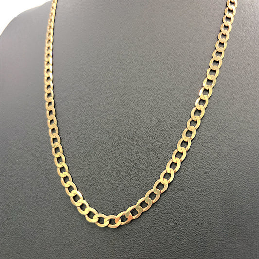 NZGD | 9ct Gold UNOAERRE Italian Prestige Curb Chain 54cm