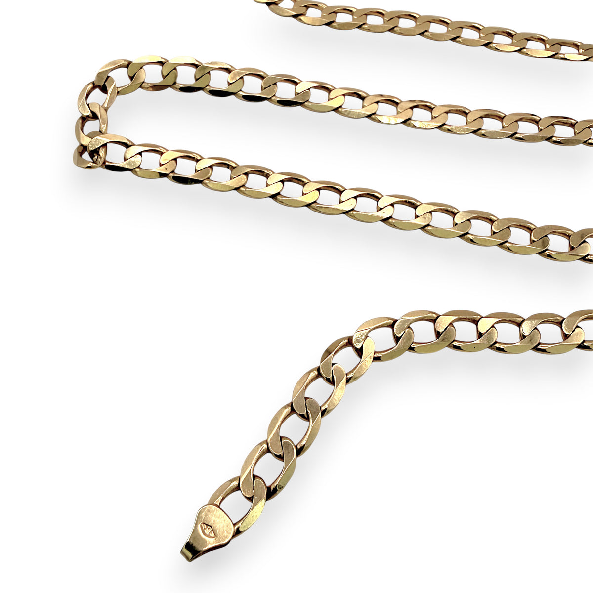 NZGD | 9ct Gold UNOAERRE Italian Prestige Curb Chain 54cm