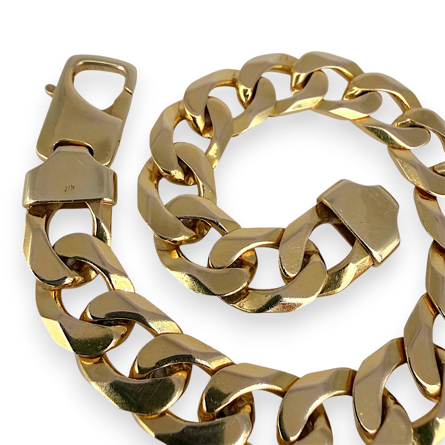 NZGD | 10ct Gold Curb Sovereign Bracelet 50.51g