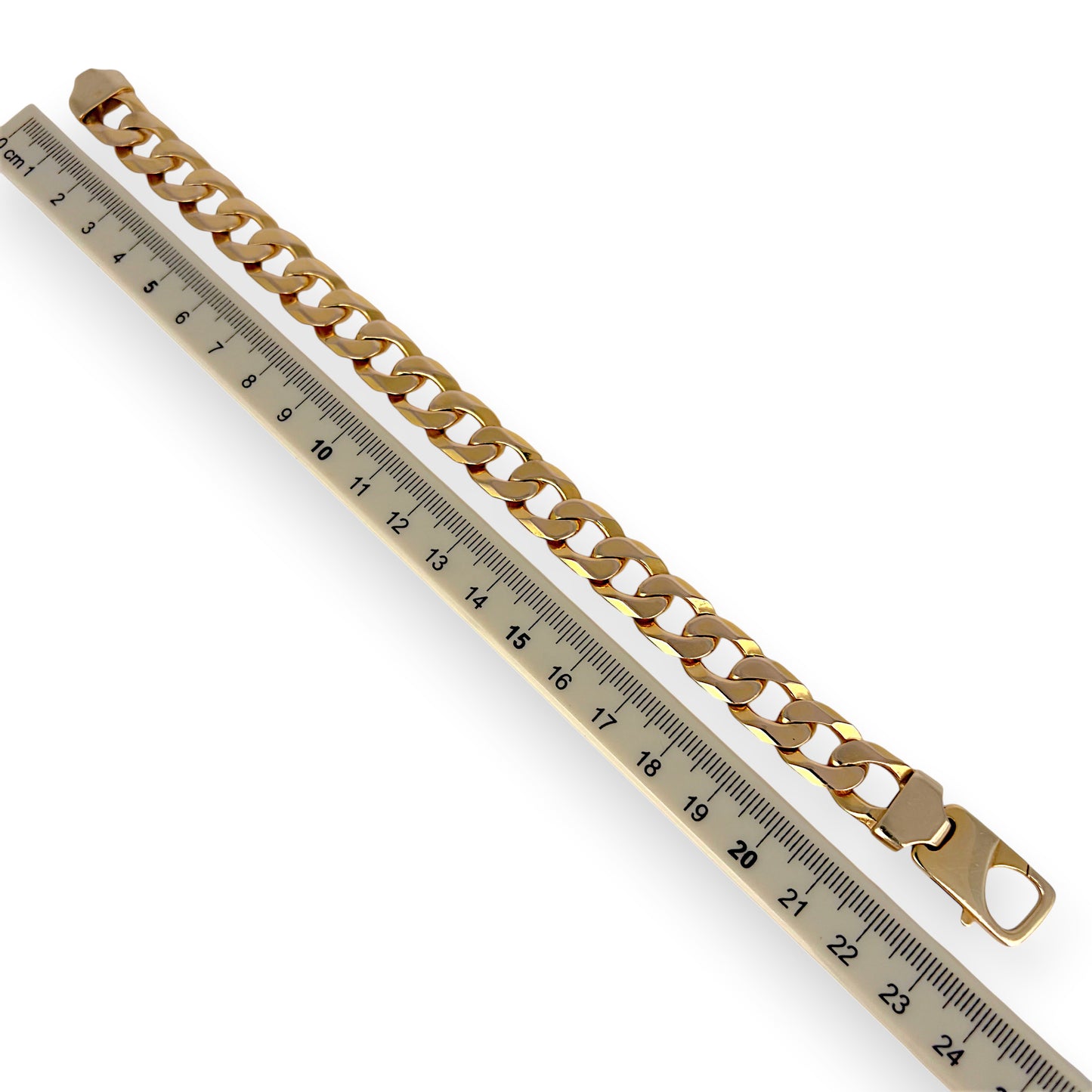 NZGD | 10ct Gold Curb Sovereign Bracelet 50.51g