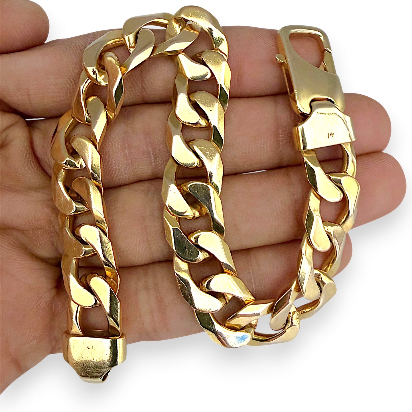 NZGD | 10ct Gold Curb Sovereign Bracelet 50.51g