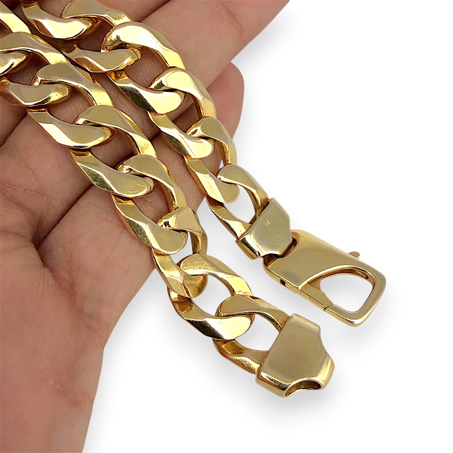 NZGD | 10ct Gold Curb Sovereign Bracelet 50.51g