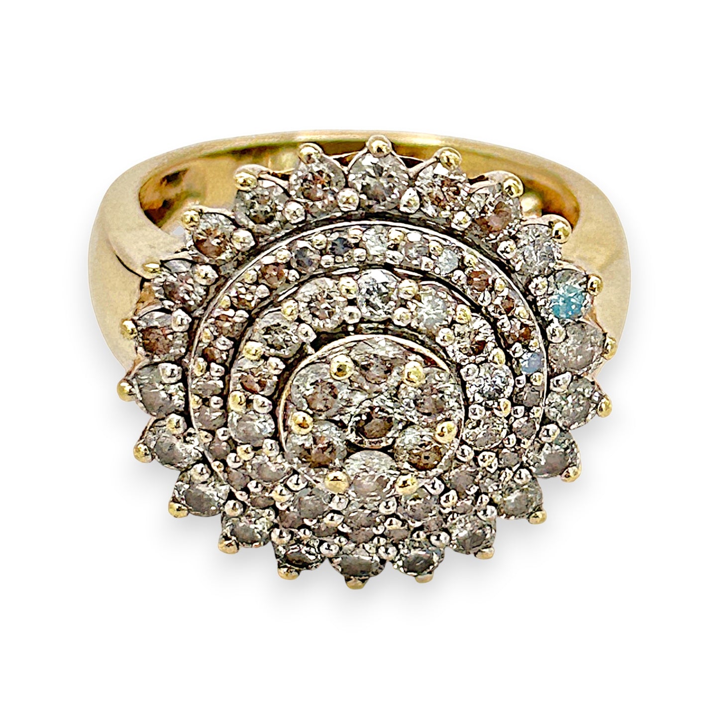 NZGD | 9ct Gold Aurora Bloom Diamond Ring Valuation $3,750