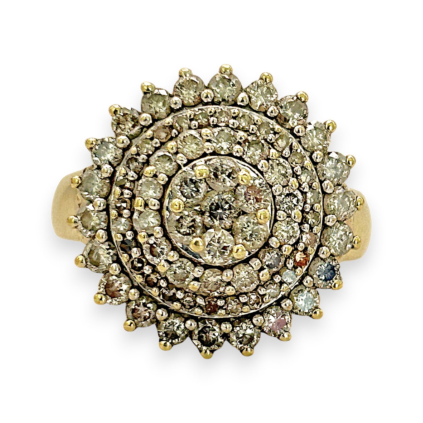 NZGD | 9ct Gold Aurora Bloom Diamond Ring Valuation $3,750
