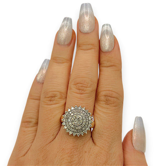 NZGD | 9ct Gold Aurora Bloom Diamond Ring Valuation $3,750