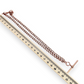 NZGD | 9ct Gold Époque Rose T‑Bar Necklace 42cm