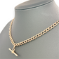 NZGD | 9ct Gold Époque Rose T‑Bar Necklace 42cm