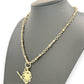 NZGD | 9ct Gold Vintage Sovereign T‑Bar Necklace 49cm
