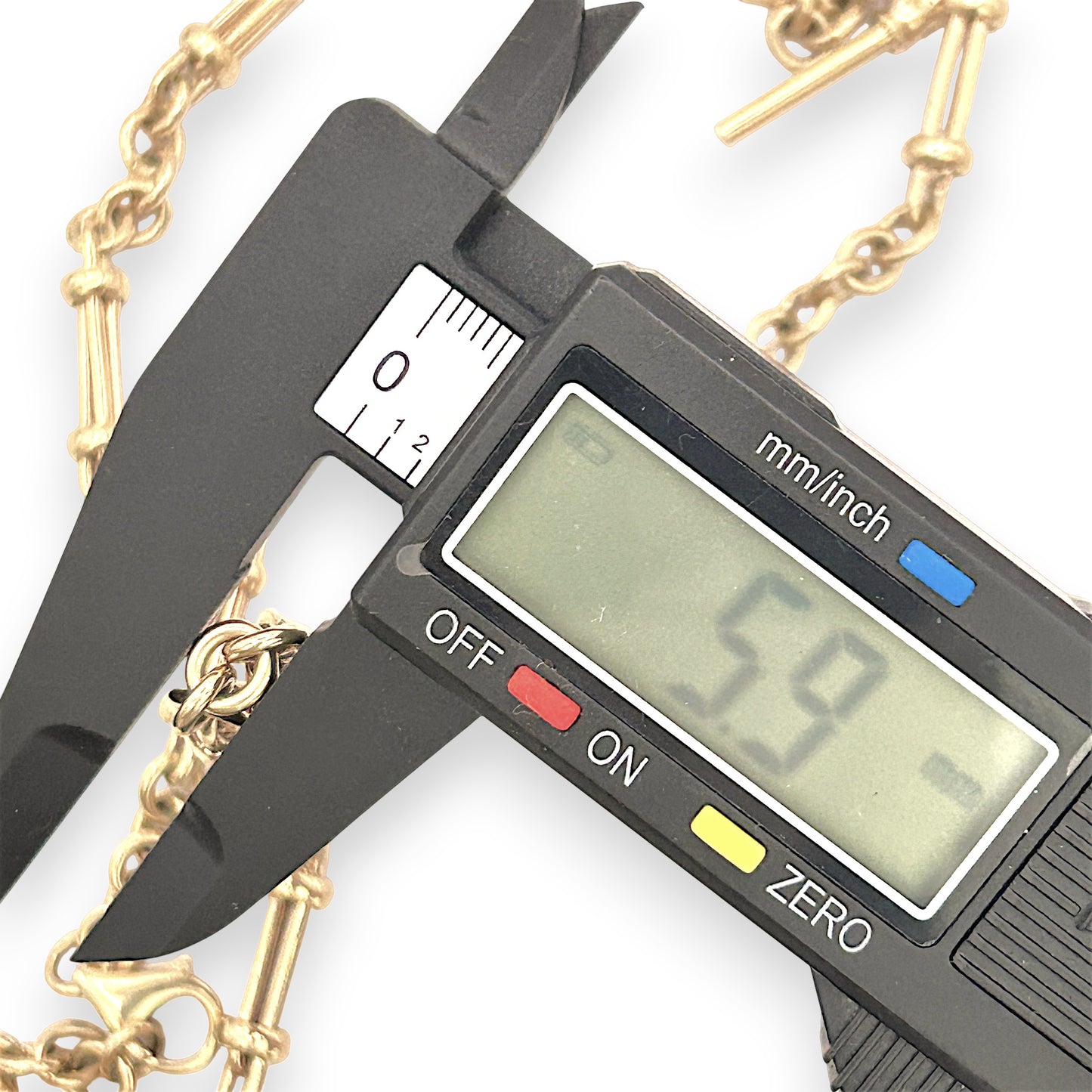 NZGD | 9ct Gold Vintage Sovereign T‑Bar Necklace 49cm