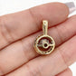 NZGD | Michael Hill 14ct Gold Diamond Halo Drop Pendant 21mm