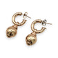 NZGD | 9ct Gold Rose Bloom Versatile Hoop Earrings - 2 in 1 design