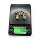 NZGD | 9ct Gold Rose Bloom Versatile Hoop Earrings - 2 in 1 design