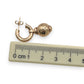 NZGD | 9ct Gold Rose Bloom Versatile Hoop Earrings - 2 in 1 design