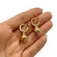 NZGD | 9ct Gold Rose Bloom Versatile Hoop Earrings - 2 in 1 design
