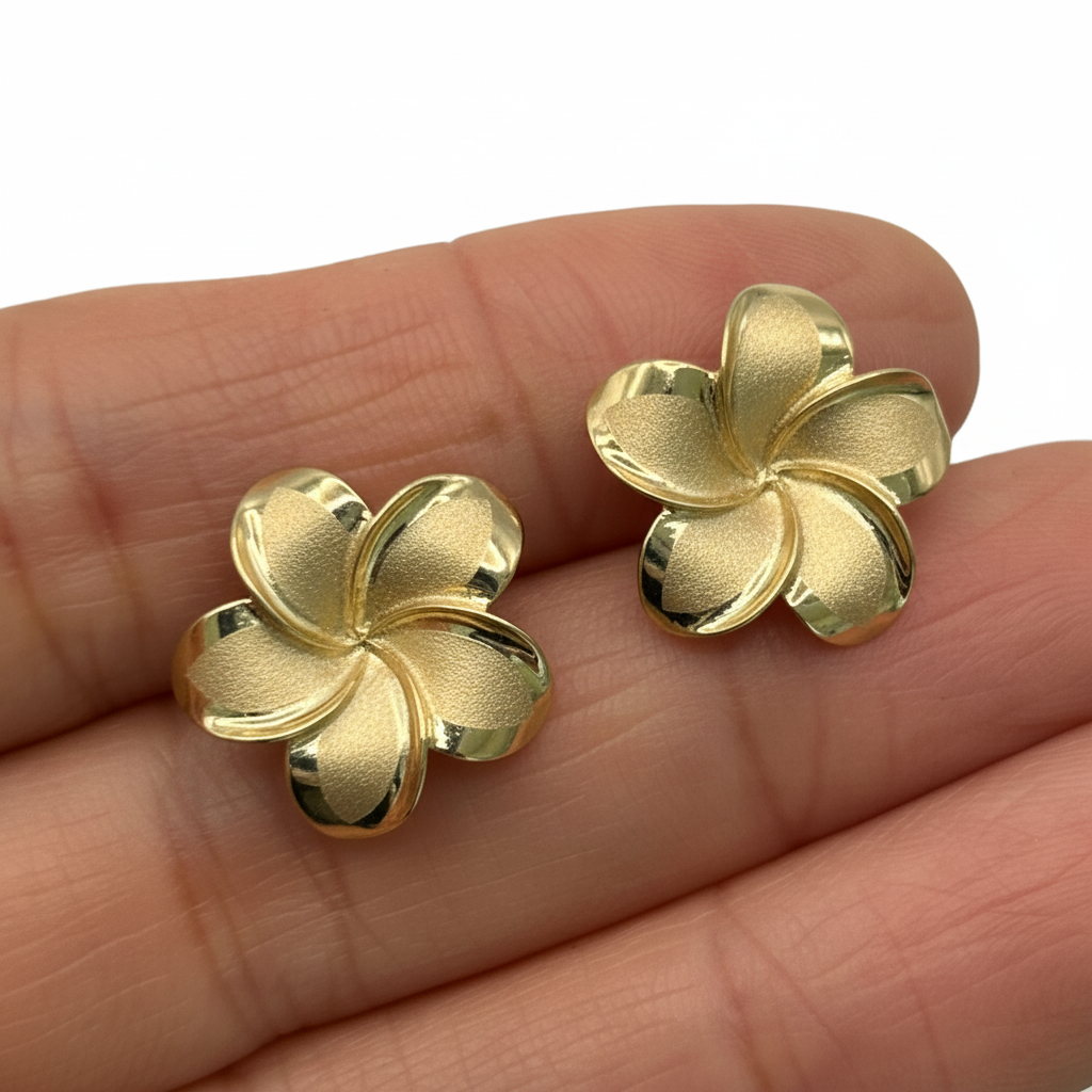 BRAND NEW | 14ct Gold Gilded Petal Whisper Earrings