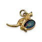 NZGD | 9ct Gold Midnight Kangaroo Opal Pendant 15.8mm