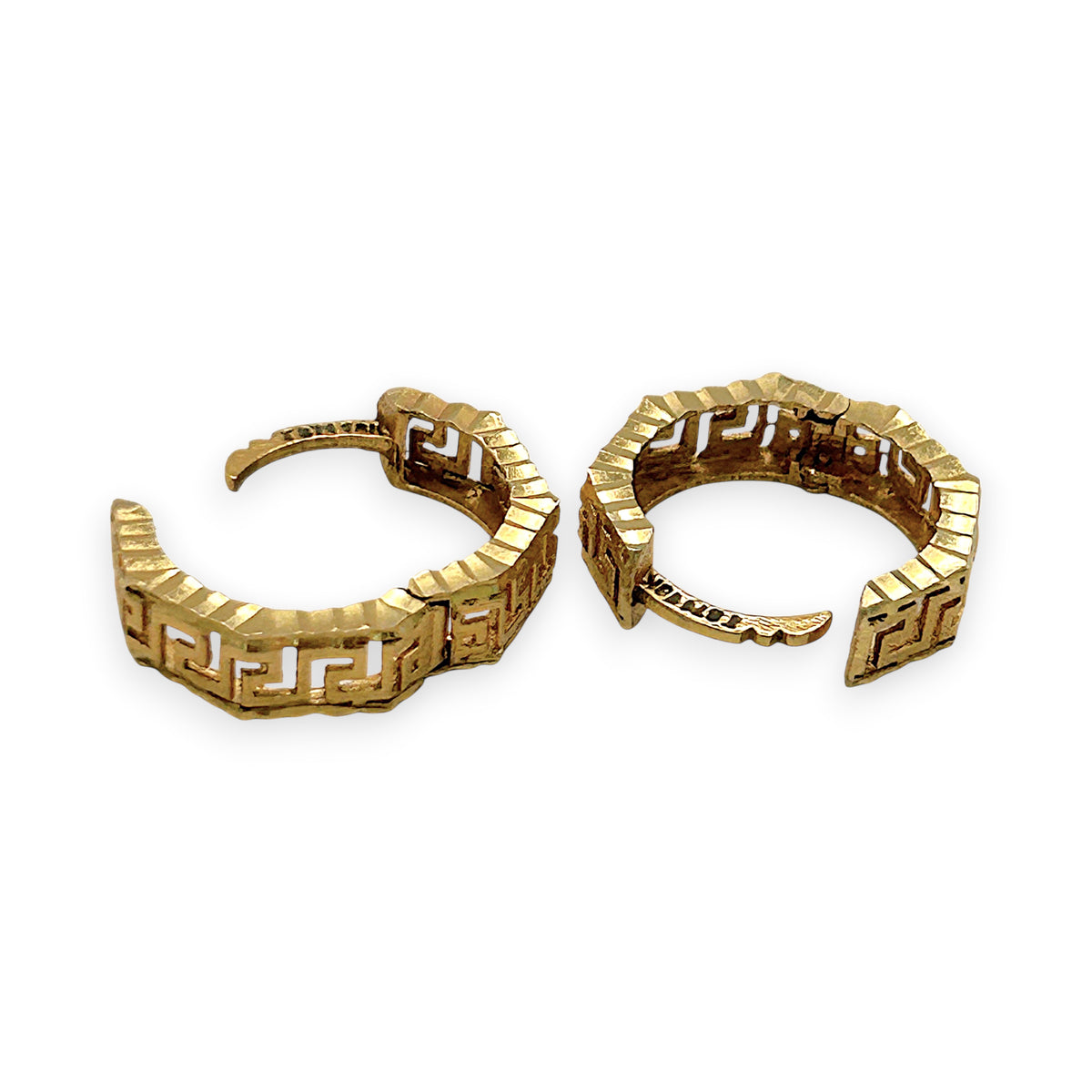 NZGD | 18ct Gold Solstice Shine Huggie Earrings 14.3mm