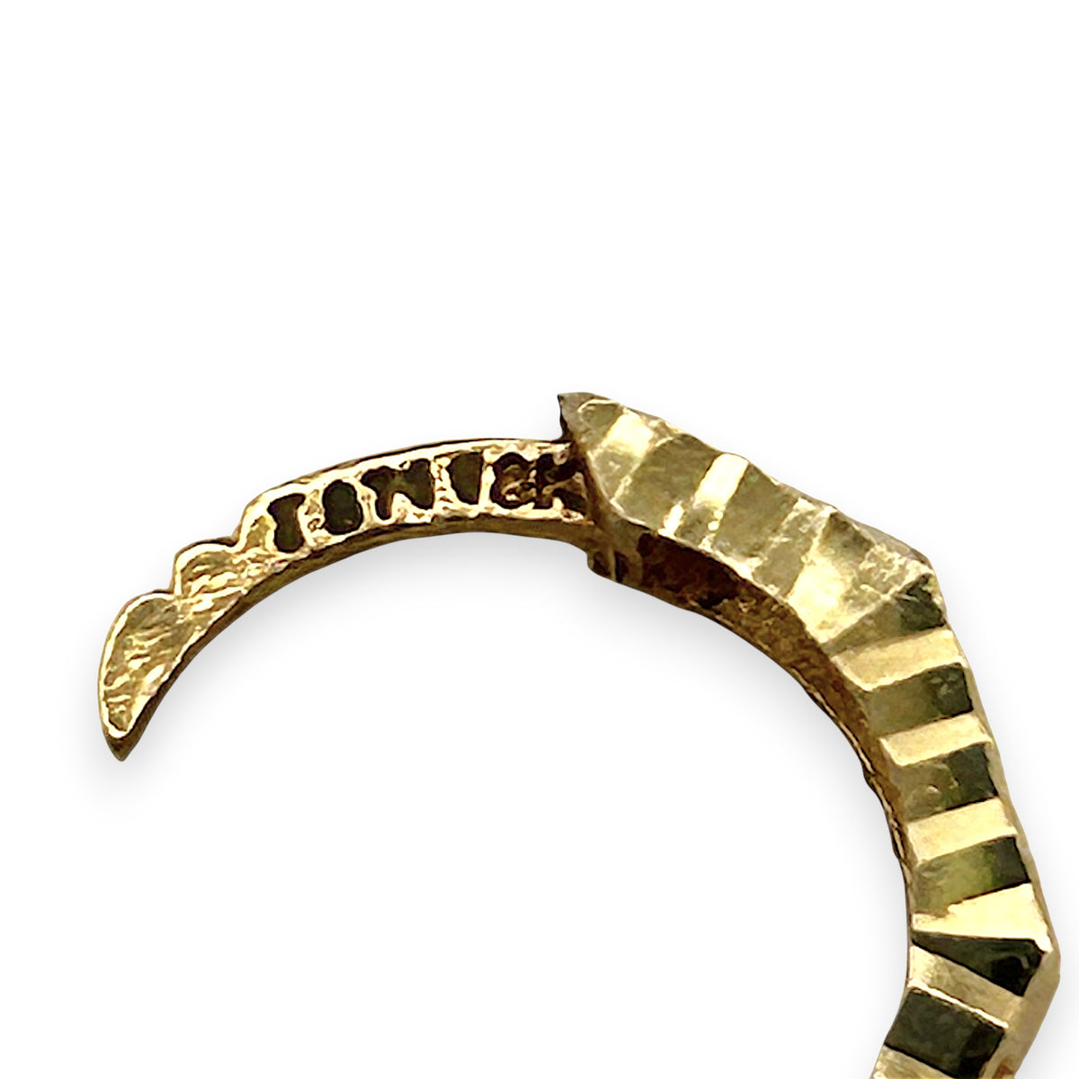 NZGD | 18ct Gold Solstice Shine Huggie Earrings 14.3mm