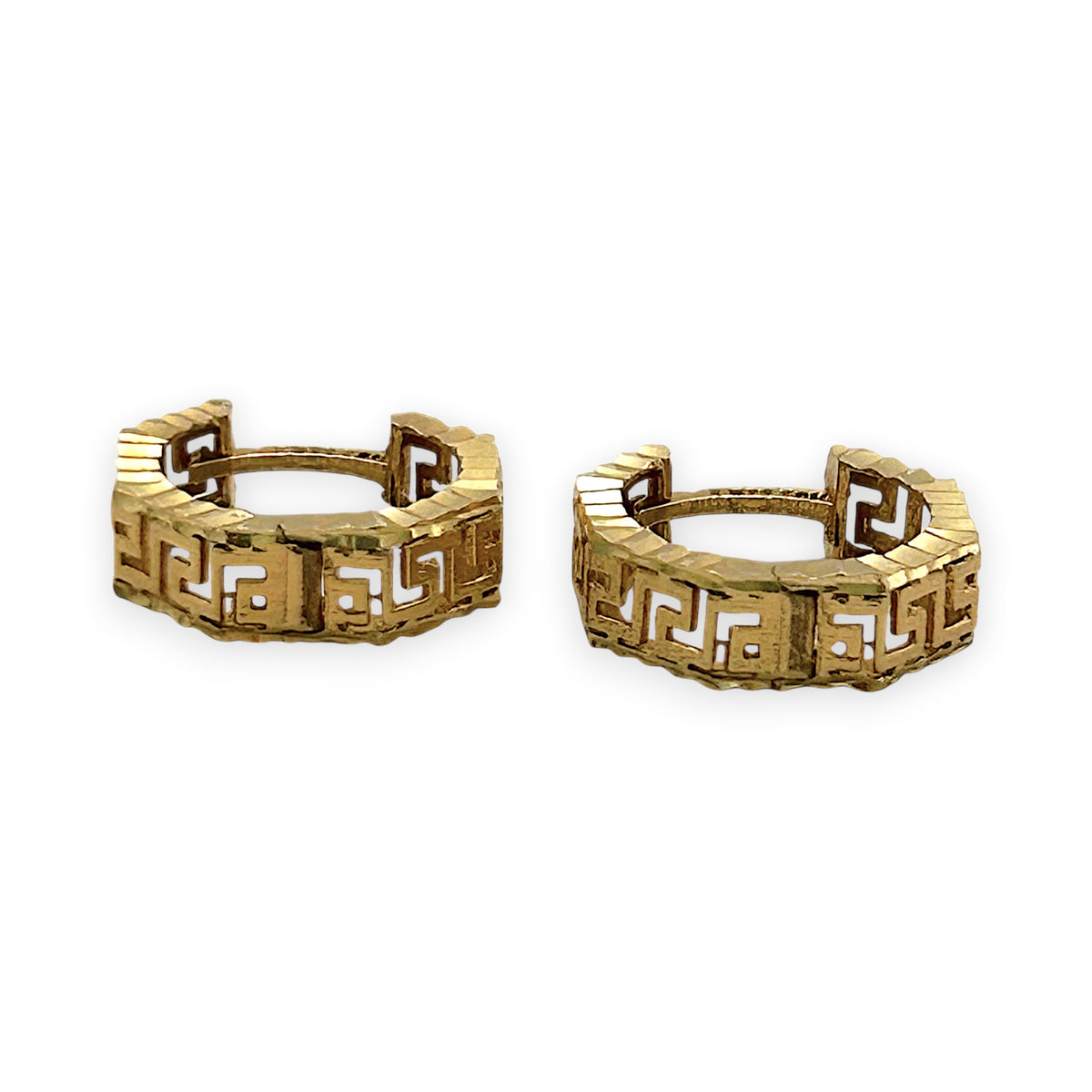 NZGD | 18ct Gold Solstice Shine Huggie Earrings 14.3mm