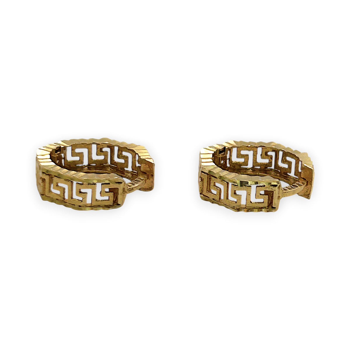 NZGD | 18ct Gold Solstice Shine Huggie Earrings 14.3mm