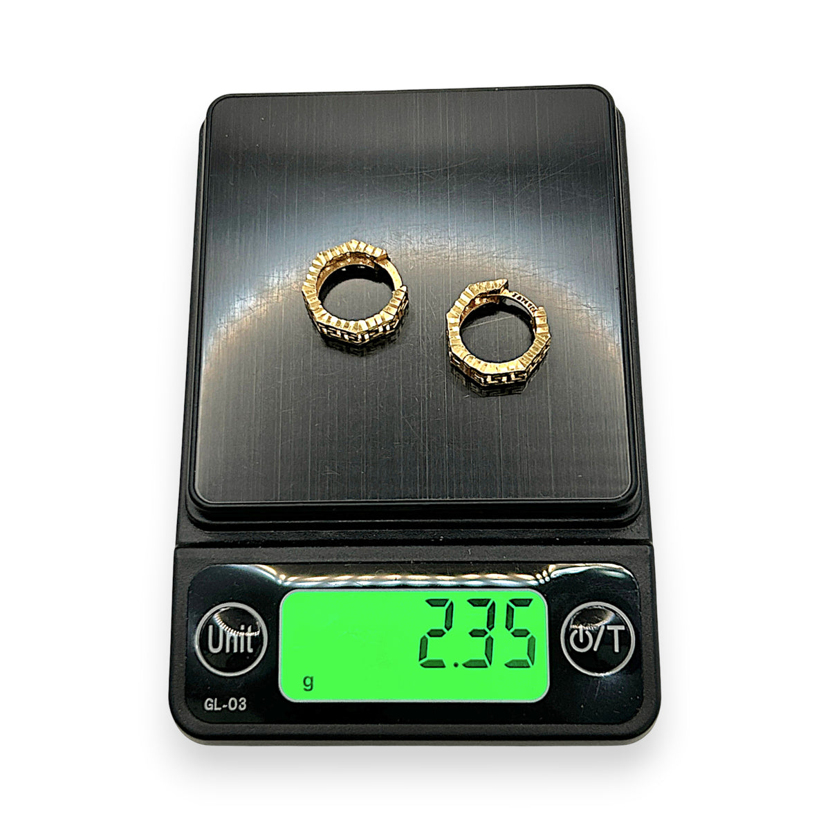 NZGD | 18ct Gold Solstice Shine Huggie Earrings 14.3mm
