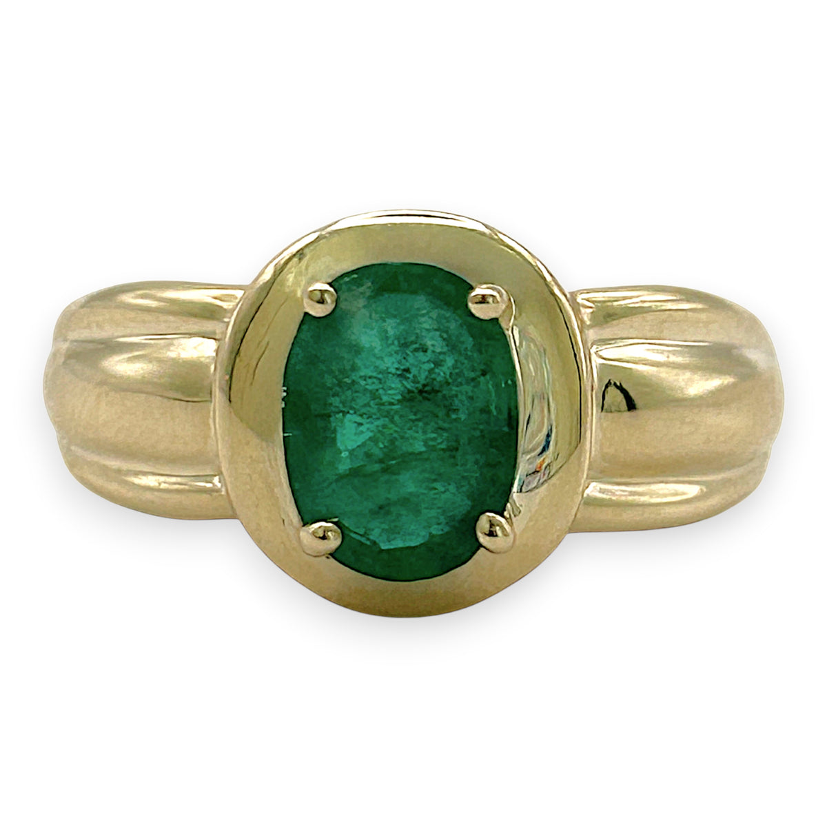 NZGD | 14ct Gold Emerald Dawnlight Ring Valuation $3,800
