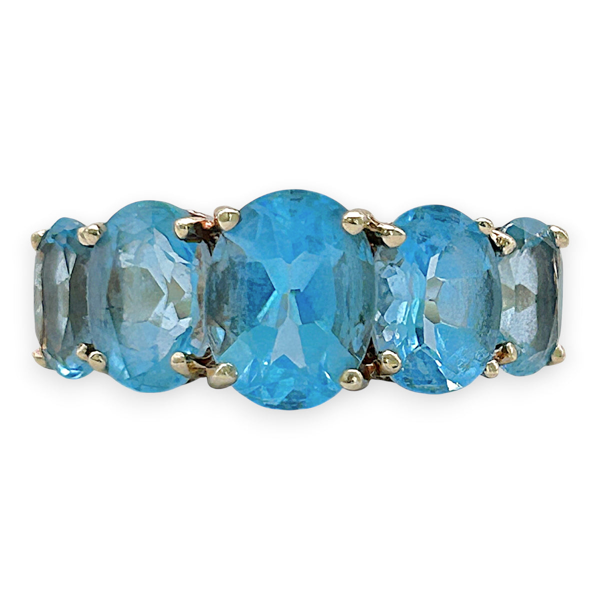 NZGD | 10ct Gold Topaz Symphony Ring Valuation $1,250