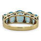 NZGD | 10ct Gold Topaz Symphony Ring Valuation $1,250