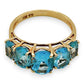 NZGD | 10ct Gold Topaz Symphony Ring Valuation $1,250