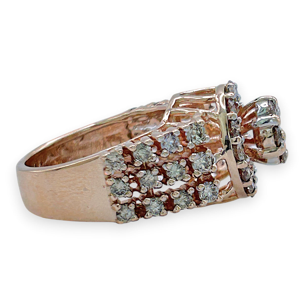NZGD | 18ct Rose Gold Rosé Starfire Elegance Ring Valuation $7,000