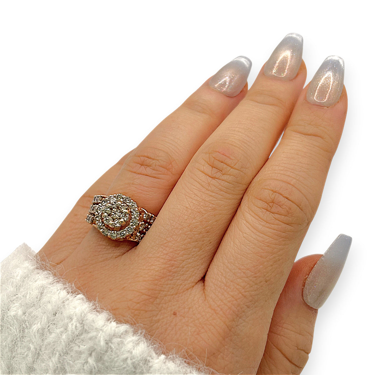 NZGD | 18ct Rose Gold Rosé Starfire Elegance Ring Valuation $7,000