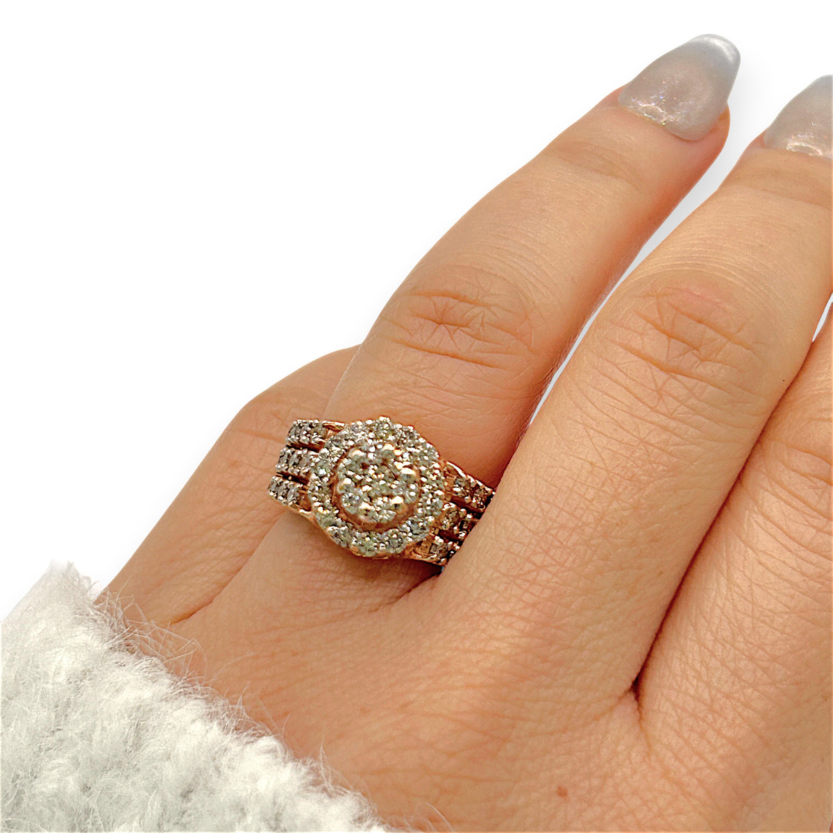 NZGD | 18ct Rose Gold Rosé Starfire Elegance Ring Valuation $7,000