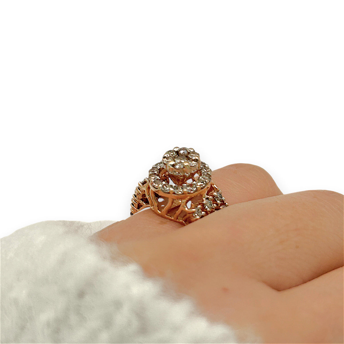 NZGD | 18ct Rose Gold Rosé Starfire Elegance Ring Valuation $7,000