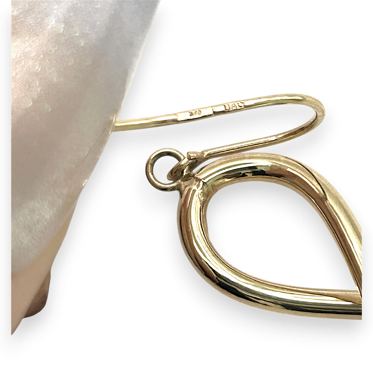 BRAND NEW | 9ct Gold Timeless Loop Earrings 4.5cm