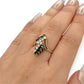NZGD | 14ct Gold Vintage Emerald & Diamond Ring Valuation $3,150
