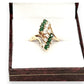 NZGD | 14ct Gold Vintage Emerald & Diamond Ring Valuation $3,150