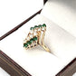 NZGD | 14ct Gold Vintage Emerald & Diamond Ring Valuation $3,150