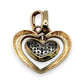 NZGD | 14K Dual‑Tone Gold Infinity Heart Pendant with CZ