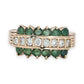 NZGD | 14ct Gold Heirloom Emerald Diamond Ring Valuation $4,000