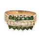 NZGD | 14ct Gold Heirloom Emerald Diamond Ring Valuation $4,000